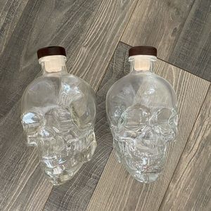 Crystal Head empty skull head container